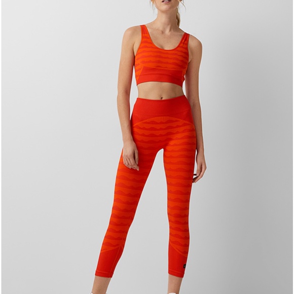 Adidas and Marimekko limited edition Aeroready orange high rise 7/8 leggings NWT - Picture 14 of 14